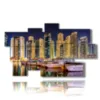 painting with photos of dubai at night - version: 9 pannelli 182x107cm