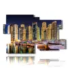 painting with photos of dubai at night - version: 12 pannelli 190x119cm