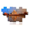 bilder indien taj mahal vom meer bei sonnenuntergang gesehen - version: 20 pannelli 253x148cm
