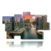painting with the most beautiful photos of dubai - version: 9 pannelli 182x107cm