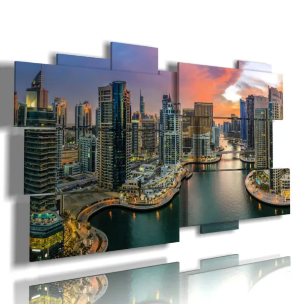 Gemälde mit den schönsten Fotos von Dubai