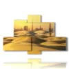 tableau avec photos des plages de dubai - version: 6 pannelli 135x85cm