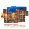 paintings on rome with spectacular roman forum - version: 9 pannelli 171x108cm