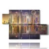 quadro con immagini dubai di notte a capodanno - version: 5 pannelli 128x85cm