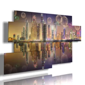 Bild mit Bildern von Dubai bei Nacht zu Silvester