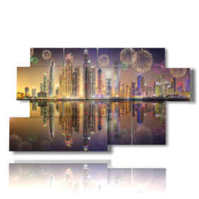 Bild mit Bildern Dubai bei Nacht zu Neujahr