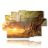 tree painting at sunset - version: 9 pannelli 171x108cm