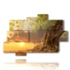 albero quadro al tramonto - version: 10 pannelli 173x114cm