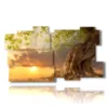 arbol cuadro al atardecer - version: 11 pannelli 184x104cm