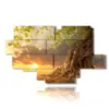 albero quadro al tramonto - version: 12 pannelli 206x119cm