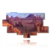 bild einer landschaft in arizona - version: 11 pannelli 204x116cm