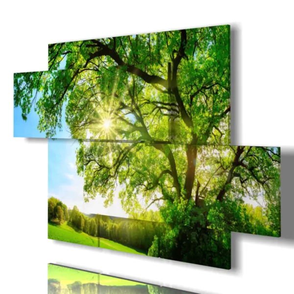 stampe con alberi moderni