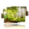 cuadros con arboles otonales en el bosque - version: 9 pannelli 171x108cm