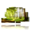 cuadros con arboles otonales en el bosque - version: 9 pannelli 173x103cm