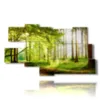 paintings with autumn trees in the forest - version: 9 pannelli 180x103cm