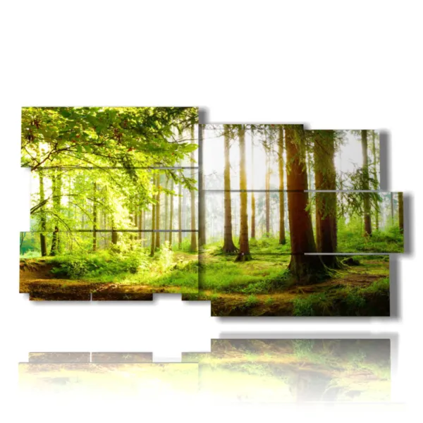 Tableaux avec des arbres d''automne