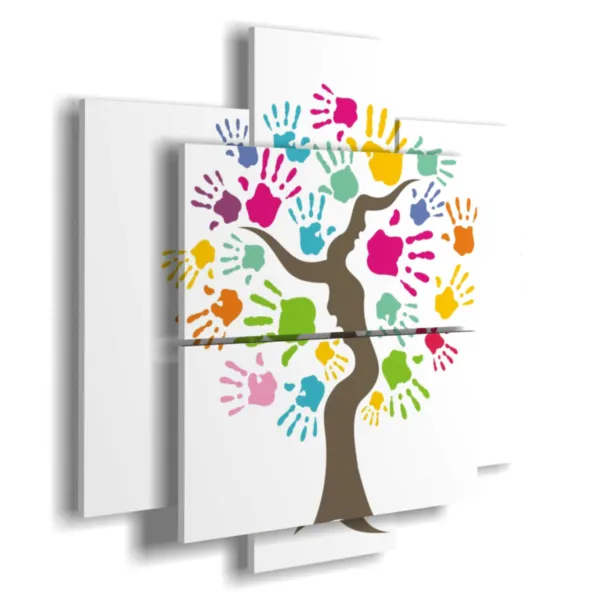 Tableaux abstraits d''arbres modernes