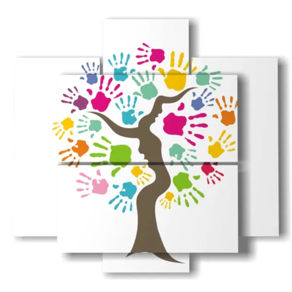 Moderne Bilder, abstrakte Bäume