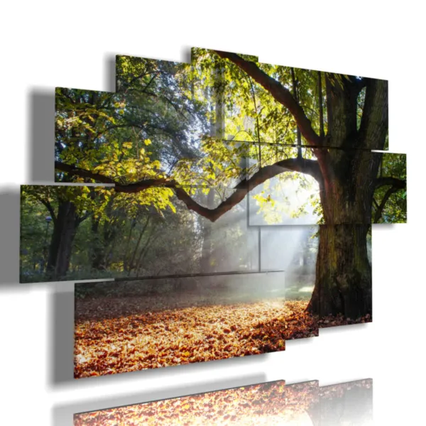 colored tree paintings