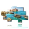 quadro con foto citta italia calabria le castella - version: 8 pannelli 185x113cm