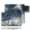 cuadros sobre la tormenta d - version: 6 pannelli 122x96cm