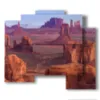 tableau d un paysage en arizona - version: 5 pannelli 89x77cm