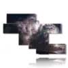paintings of storms on the - version: 8 pannelli 183x121cm