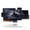 tableau orages nocturnes - version: 8 pannelli 184x100cm