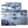 painting stormy sea coming - version: 5 pannelli 102x93cm