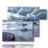 painting stormy sea coming - version: 6 pannelli 122x96cm