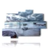 painting stormy sea coming - version: 10 pannelli 173x114cm