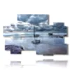 painting stormy sea coming - version: 10 pannelli 176x115cm