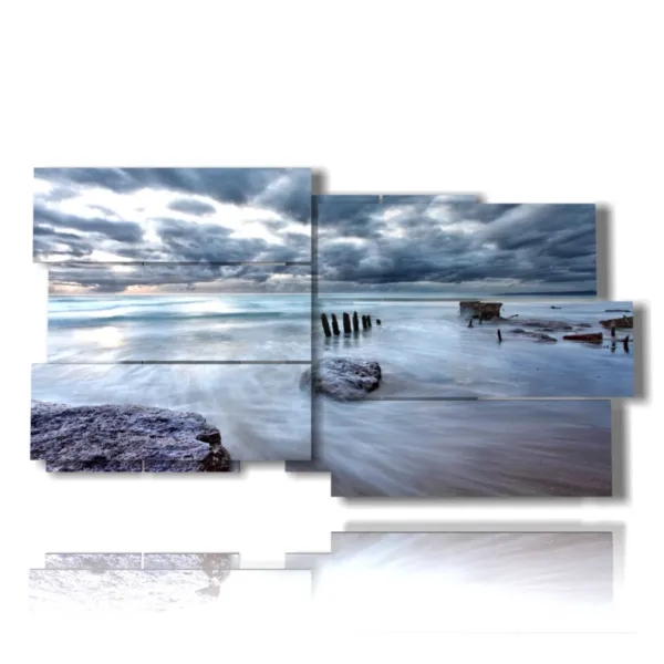 quadro mare in tempesta