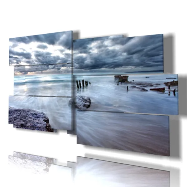 stampe mare in tempesta