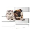 paintings with dogs and cats friends - version: 8 pannelli 173x100cm