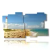 paintings with sea and lighthouse in a spectacular day - version: 11 pannelli 184x104cm