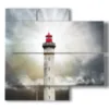 paintings with the lighthouse illuminated - version: 4 pannelli 91x85cm