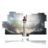 paintings with the lighthouse illuminated - version: 11 pannelli 198x112cm
