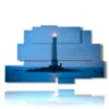 quadro torre faro con luce di notte - version: 9 pannelli 173x103cm