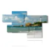 famous paintings lighthouse by day - version: 7 pannelli 175x105cm