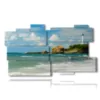 celebre phare des tableaux de jour - version: 11 pannelli 184x104cm