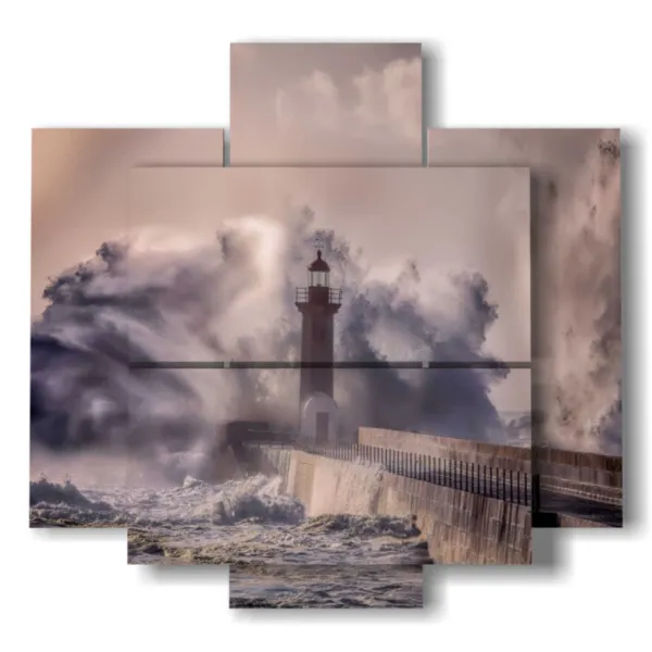 quadri quadro faro tempesta quadro faro tempesta spettacolare st