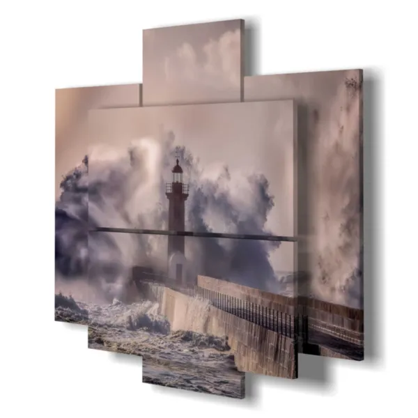 Impresiones del cuadro Faro en tormenta