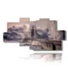 painting lighthouse in spectacular storm - version: 8 pannelli 184x97cm