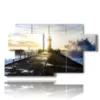 tableaux de phares sur la mer au reveil - version: 7 pannelli 157x90cm