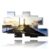 paintings of lighthouses on the sea upon awakening - version: 8 pannelli 171x100cm