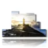 paintings of lighthouses on the sea upon awakening - version: 7 pannelli 171x101cm
