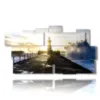 paintings of lighthouses on the sea upon awakening - version: 11 pannelli 197x106cm