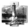 painting with lighthouse painting - version: 5 pannelli 89x85cm