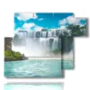 painting with iguazu falls in brazil - version: 6 pannelli 122x96cm